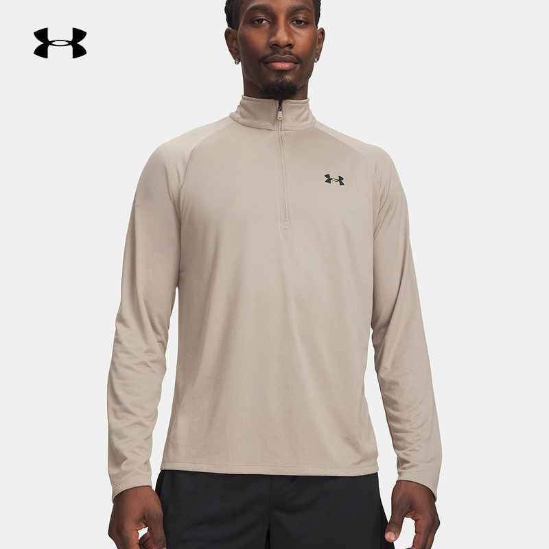 Under Armour Underarmour Sports 2026S/S Men's Half-Zip Long-Sleeved T-Shirt 1328495-