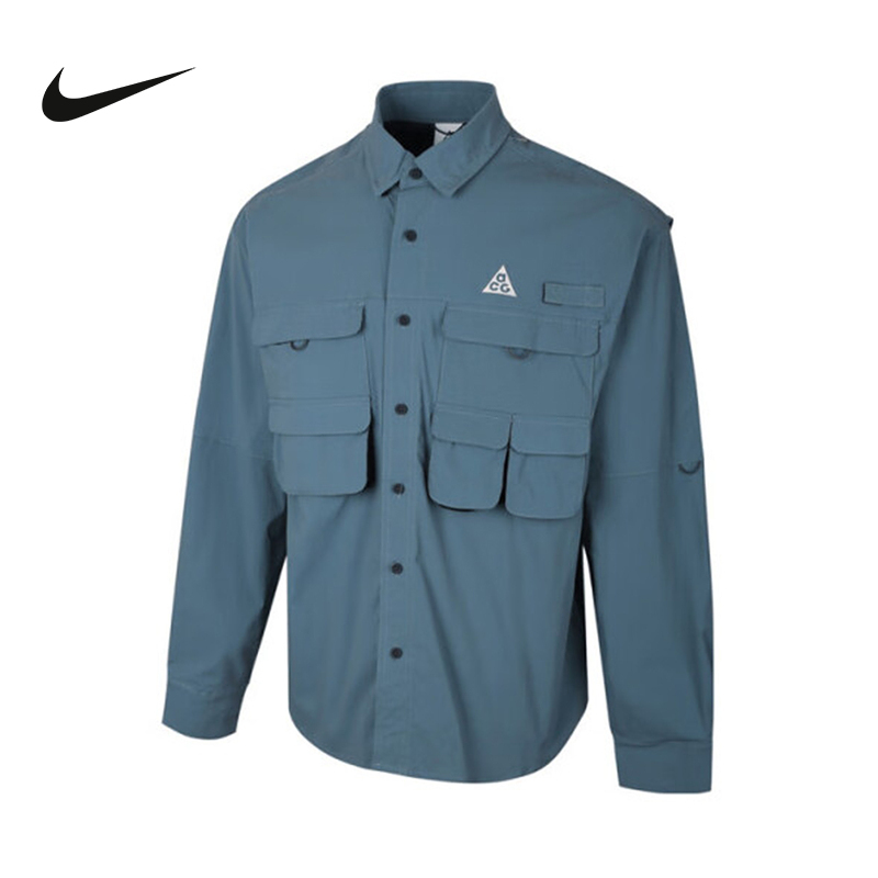 Nike Official Sports 2025 Summer Men's Long-Sleeved Shirt Hj2466-006 Nike Official Sports 2025 Summer Men's Long-Sleeved Shirt Hj2466-006