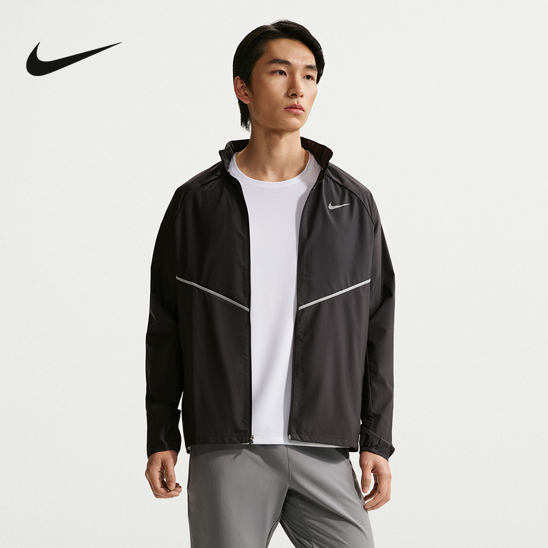Nike Nike Men's Jacket Summer New Sports Casual Small Logo Stand Collar Long-Sleeved Jacket If2370-010 Nike Nike Men's Jacket Summer New Sports Casual Small Logo Stand Collar Long-Sleeved Jacket If2370-010