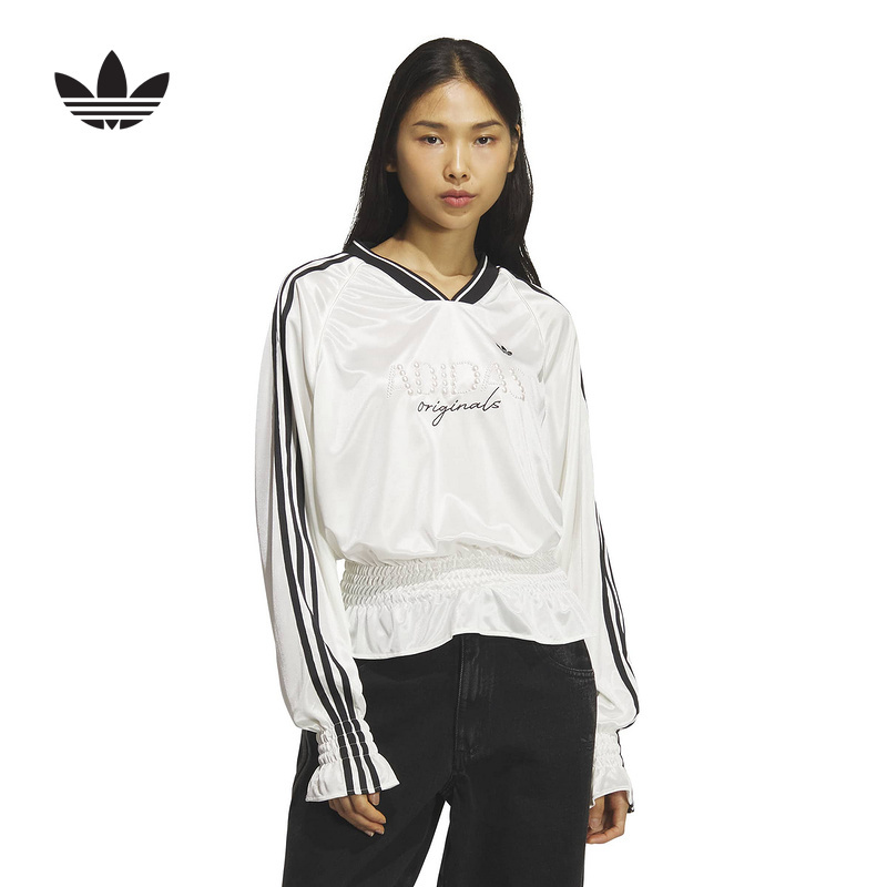 Adidas Adidas Official Sports 2026 Spring Women's Long-Sleeved Top Ks2879
