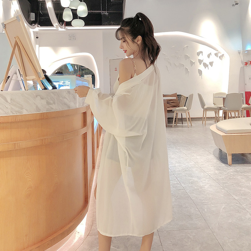 Swimsuit jacket hooded sweatshirt Launching Bubble Spa Women Shawl Swimwear Sunscreen Sunscreen Sunscreen Outside of the Cape Water Park-Taobao