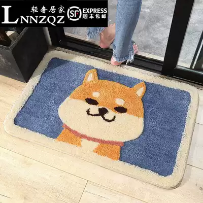 LNNZQZ floor mat bathroom non-slip mat door mat bedroom door mat household carpet water absorbent cool mat dressing room