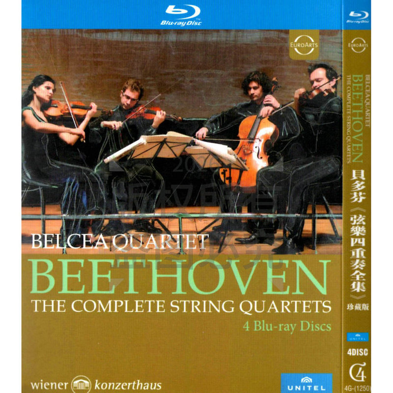 Beethoven String Quartet Complete Works Classical Symphonies High Definition Bd Blu-Ray 4 Discs Beethoven String Quartet Complete Works Classical Symphonies High Definition Bd Blu-Ray 4 Discs