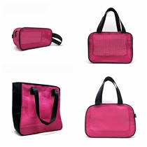 Bath bag mesh breathable bath bag cosmetic bag men and women large-capacity wash bag swimming fitness spa storage bag