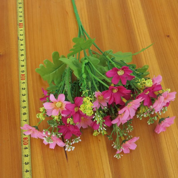 Hoa đơn mô phỏng bó hoa giả hoa nhựa nhỏ hoa cúc trang trí hoa chèn hoa khô hoa vải trang trí hoa - Trang trí nội thất các đồ vật để trang trí nhà ở