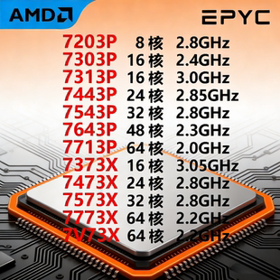 Процессор AMD EPYC 7713P 7373X 7473X 7573X 7773X 7V73X CPU EPYC