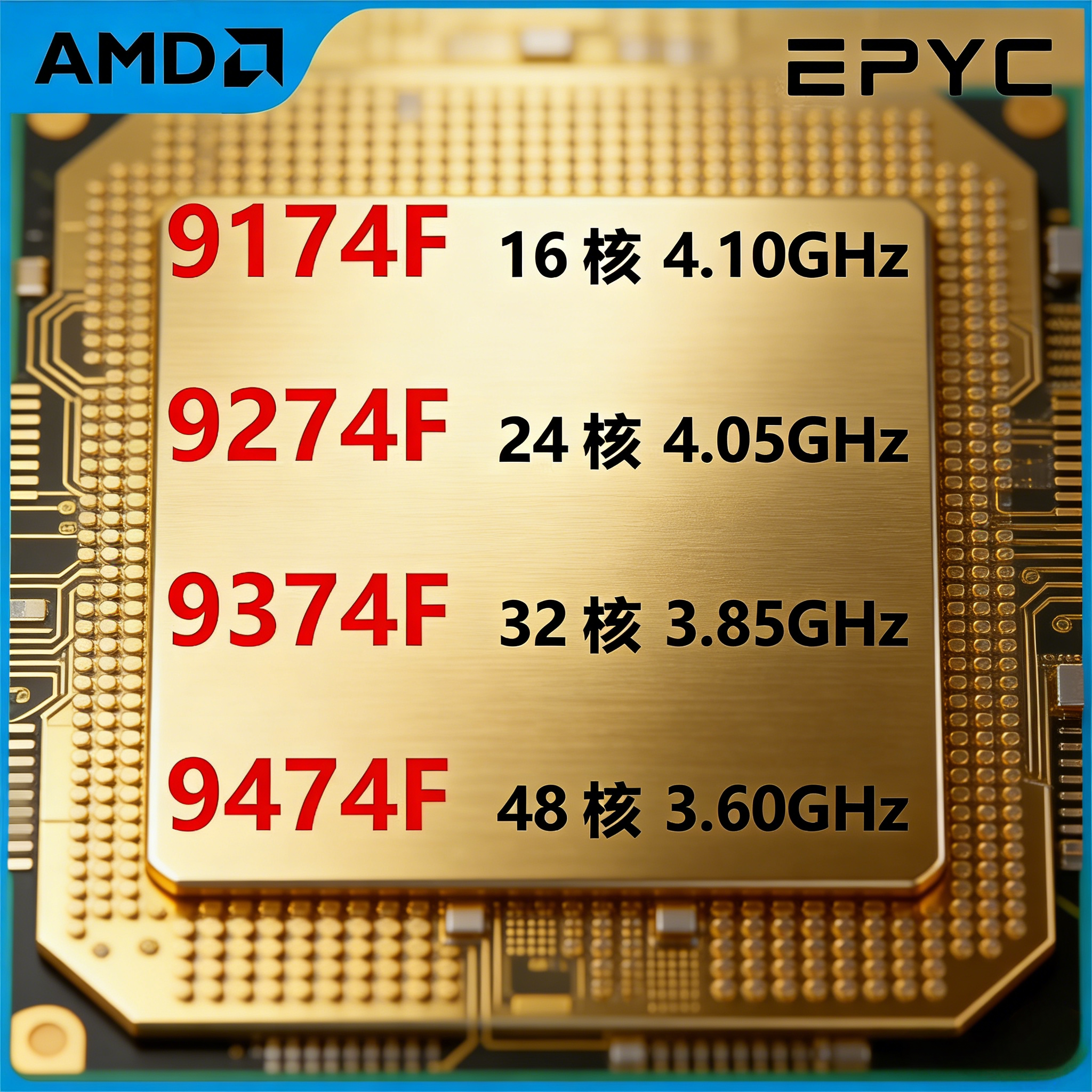 2026年选购AMD 9274F 9374F 9474F 7275F等系列处理器需要注意什么？-CPU-淘宝百科网