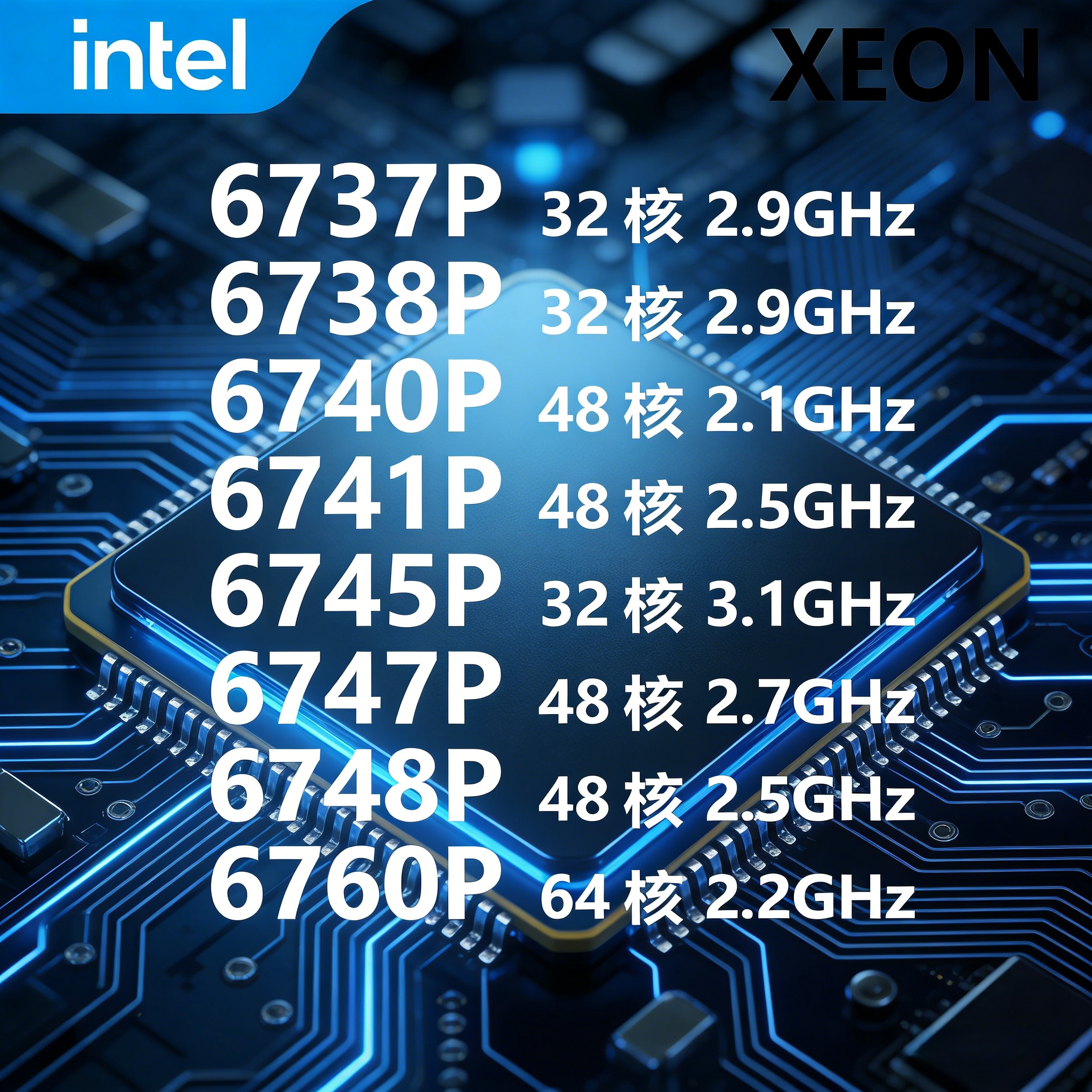 Intel Xeon 6737P 6738P 6740P 6741P 6745P 6747P 6748P 至强CPU-淘宝Taobao | 天 ...