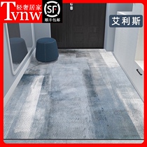 TVNW minimalist light luxury access floor mat scrubbed pvc access door mat leather waterproof and oil-proof disposable carpet