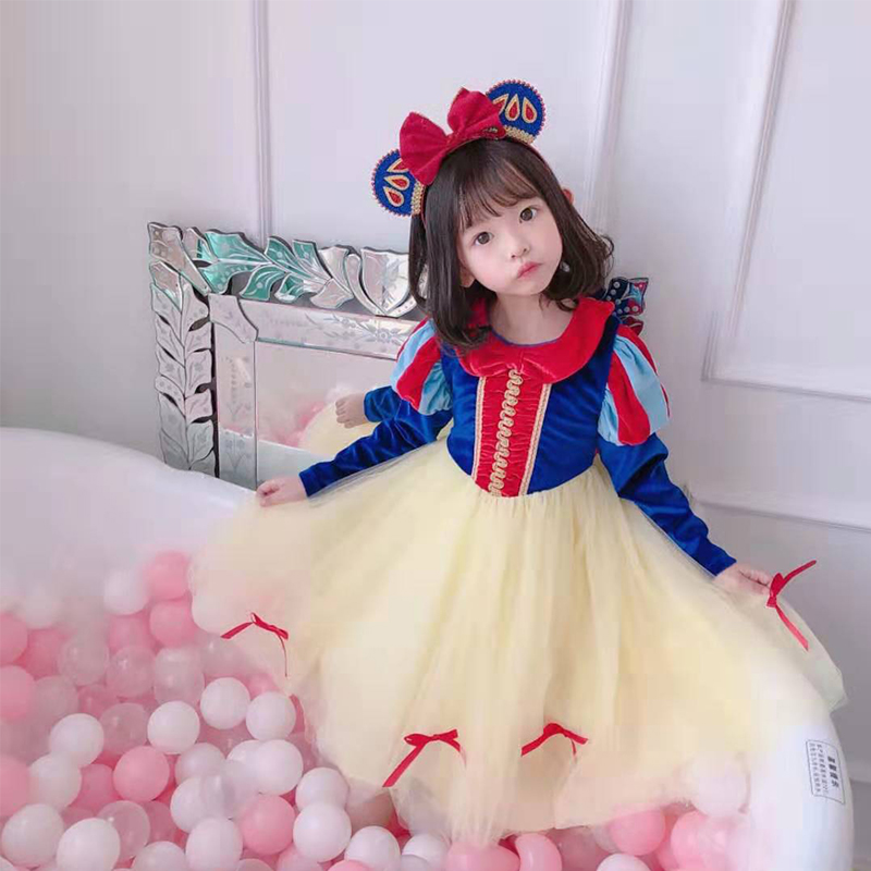 Snow white dress autumn and winter girls dress show fairy tale show cosplay Halloween children's costume