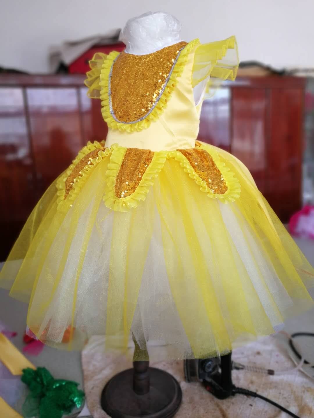 Sunflower clothing Sunflower Show Costume Kindergarten Flowers Down to Sun Dance Clothes