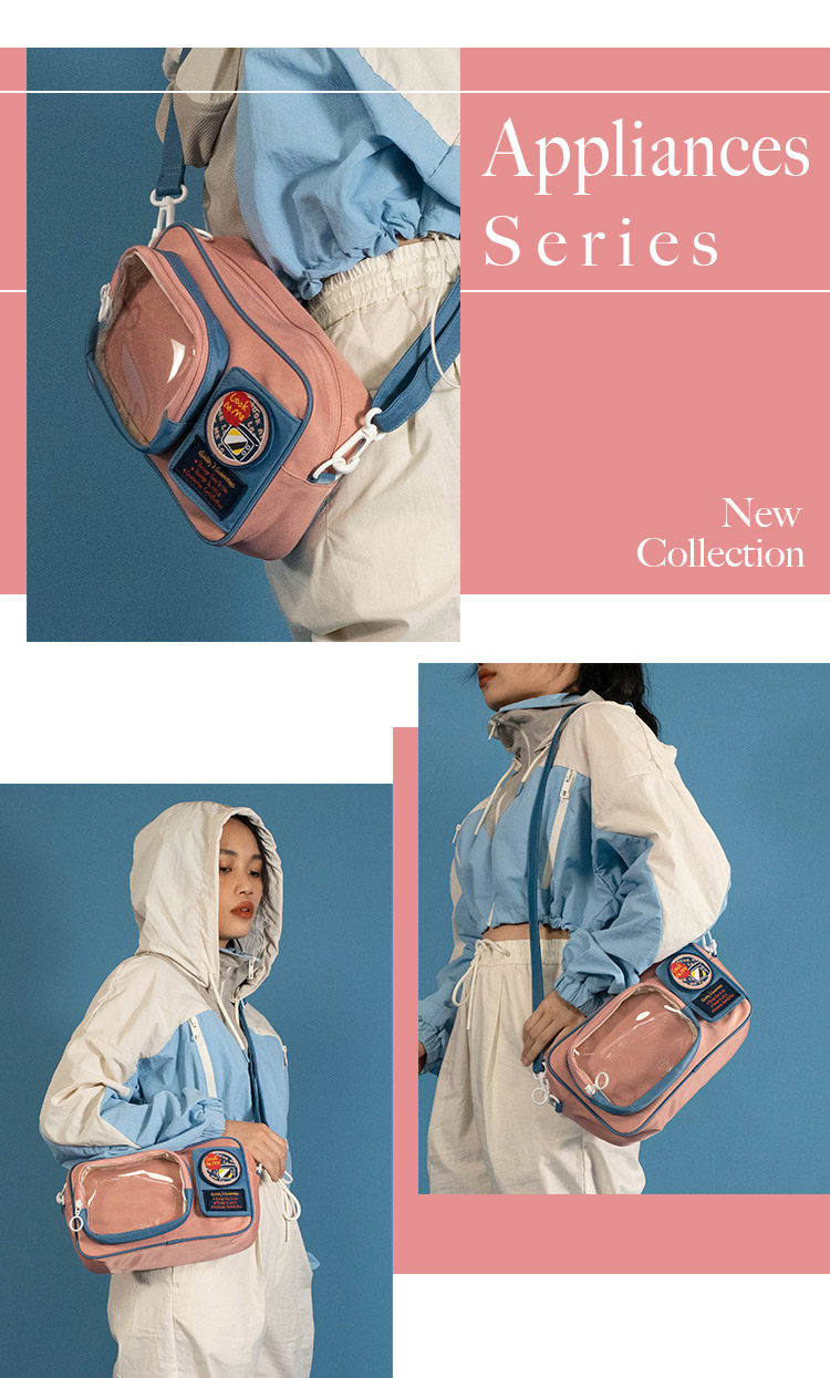 NULL BA original cute Street oblique backpack niche design small bag single shou - Messenger Bags & Sling Bags - Nylon 