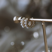 925 Pure Silver Needle Pearl Earrings Light Lavish Temperament Superior Korea Ins Fashion Earrings Elegant OL Ear Ornament Female