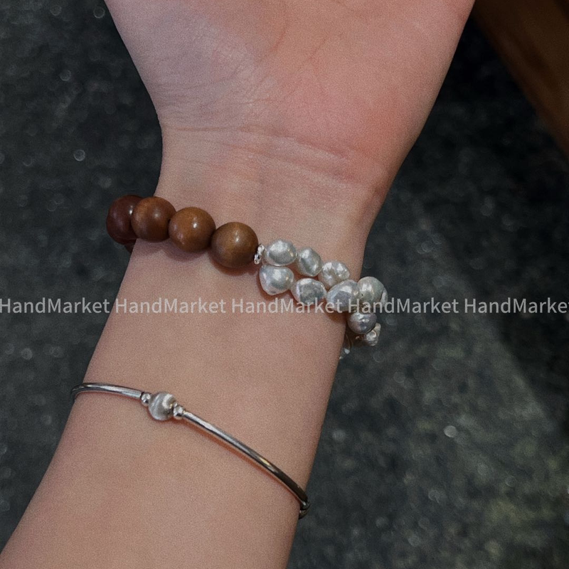 925 Silver Bracelet Jiujiu【Double-Layered Snow-White Bracelet】Versatile Commuter Accessory Bracelet Decoration 925 Silver Bracelet Jiujiu【Double-Layered Snow-White Bracelet】Versatile Commuter Accessory Bracelet Decoration