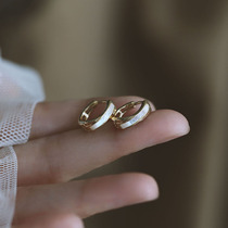 Silver Bench s925 pure silver needle enamel drop glaze earrings 2021 new tide retro style advanced sensual sensual style