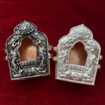 2024 new Tibetan style Gawu box white copper silver-plated exquisite accessories jewelry does not fade new high small size