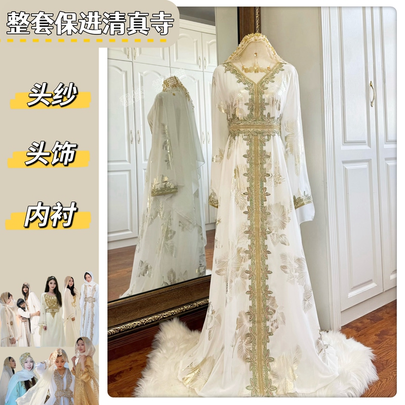 [Heavy-Duty Upgrade] Ethnic Style Long Dress for Foreign Trade, Xinjiang Dunhuang Desert Exotic Robe Clothing