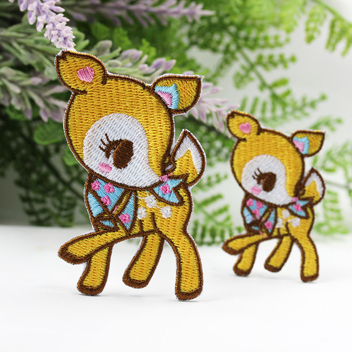 Japan imported machine fine embroidery high-quality embroidery cloth stickers clothes decorative stickers sweater accessories down jacket patches Linglu