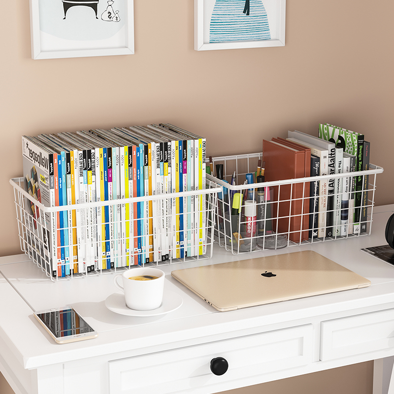 Simple bookshelf desktop children's desk rack bedroom table baby picture book rack class wrought iron home