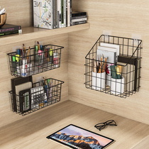 Iron Art Contained Basket containing basket Wall-mounted Basket Snack containing frame Ins finishing Dormitory Bed