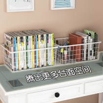 Desk books storage and finishing artifact desktop bookshelf table childrens picture book box student study supplies multifunctional