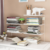 Book storage rack desk finishing artifact desktop bookshelf superimposed book shelf table children student partition