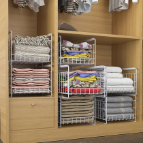 Wardrobe partition partition rack pull-out cabinet clothes clothes storage rack wardrobe partition finishing cabinet storage rack