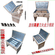 21 Column Sepal Ginger Moxibustion Moxibustion Box Solid Wood Made Belly Full Body Back Home Portable Warm Moxibustion Leg Breast Front Breast