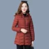 Áo chống phồng phiên bản Hàn Quốc của phụ nữ có đệm lót bằng vải cotton dài nhẹ áo phao thân dài nữ đẹp Bông