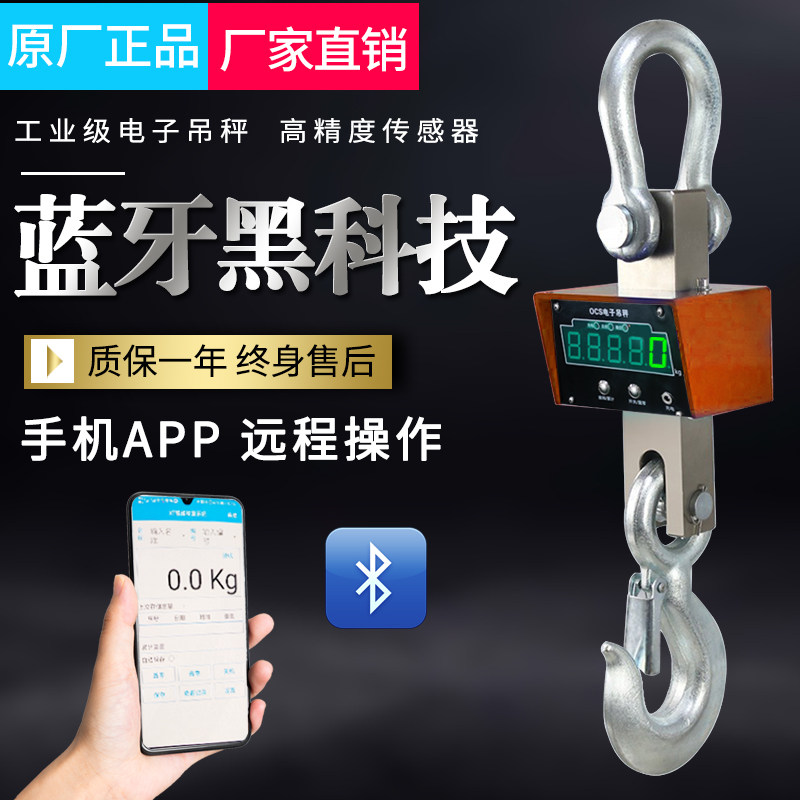 Pint Heng 3 ton Electronic Libra 5 ton 10t15T pendant says 20t30 tons of high temperature resistant hook scale 50 ton travelling crane pound 