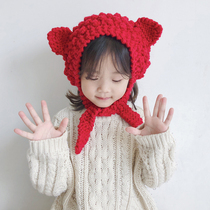 Childrens hair line hat girls ear hat Han version baby cat ear warm earmul fashion tide boy ear warm autumn and winter