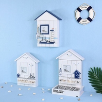 Mediterranean house key box Hanging key Wall key box Storage box Creative wall decoration Wall decoration crafts