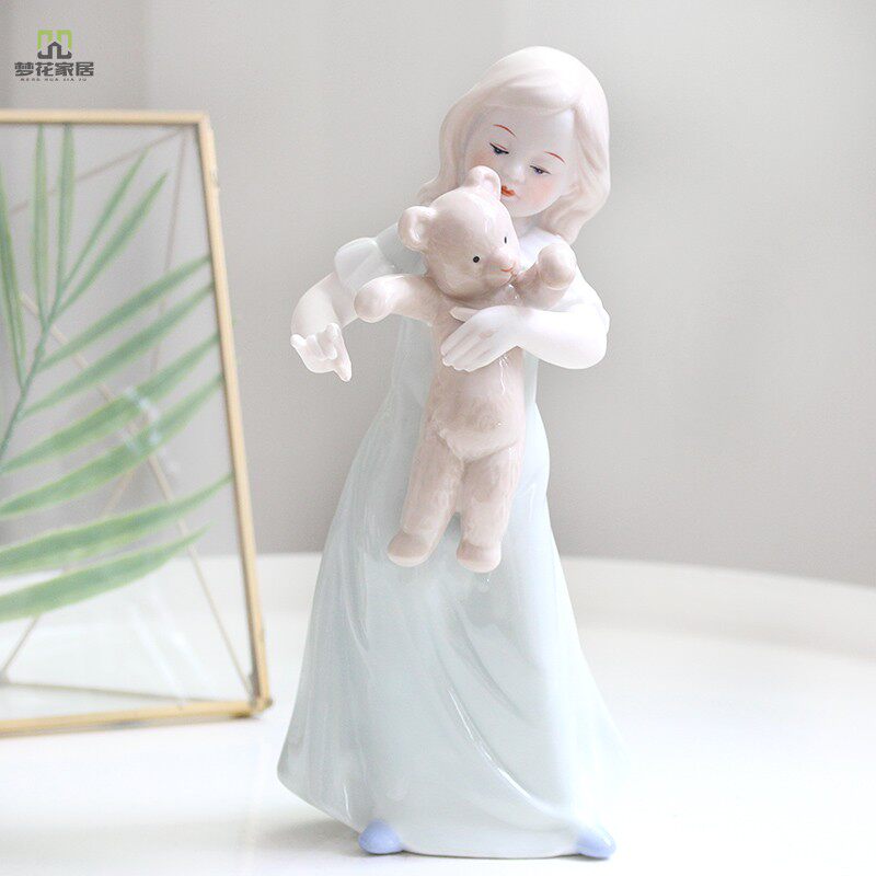 Creative jewelry Cute girl bedroom partition table top Ceramic dressing table Decoration Small ornaments Girl heart romantic