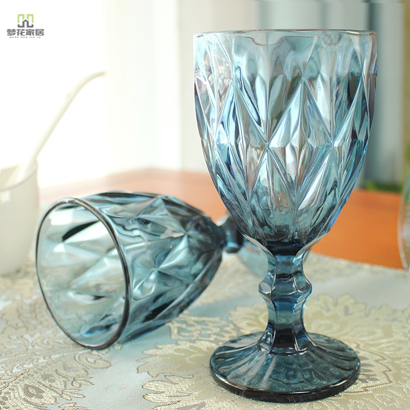 High-end wine glass water glass stained glass goblet display wine cabinet