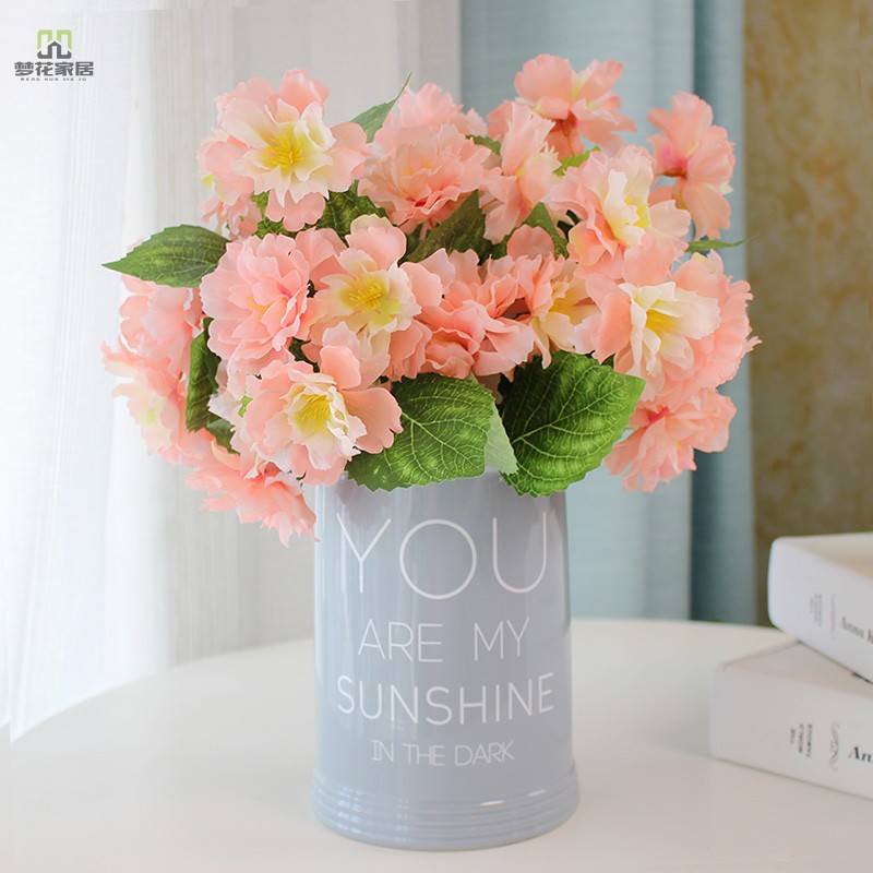 Decorative Home Swing Accessories Ceramic Vases Romantic Cherry Blossom Suit Bedroom Creative Furnishing Floral Flower Flower Pot