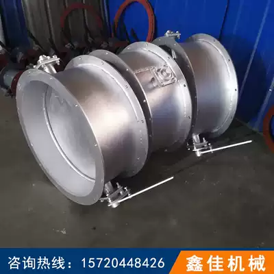 Stainless steel manual ventilation butterfly valve DN300 handle round flange type air door smoke pipe air volume control valve