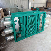 Pneumatic two-way rod bar valve single-layer double open rod bar gate valve Carbon steel square mine sand and gravel rod bar gate