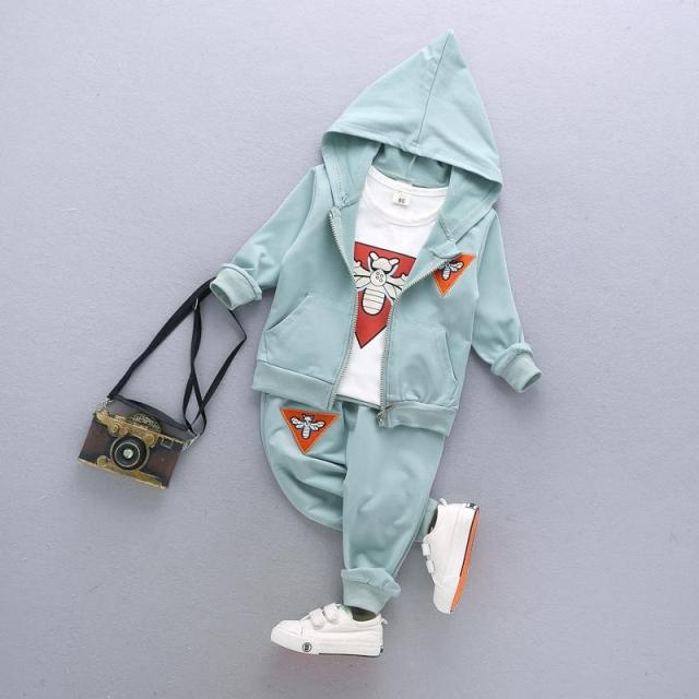 Bộ đồ bé trai mùa thu 2018 mới cho bé ngoại quốc 0-1 Bộ đồ ba mảnh 2 bộ quần áo bé trai 3 đẹp trai 4 phiên bản hàn quốc bán quần áo trẻ em