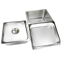 2 3 stainless steel straight American serving bowl Dinner stove food plate Buffy stove Breakfast basin Ice cream plate Cold dish basin