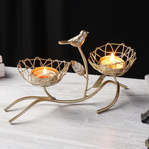 Nordic light luxury candle holder ornaments creative romantic candlelight dinner props European modern home table decorations