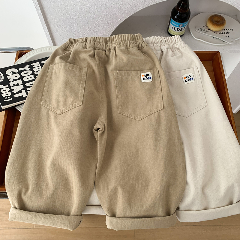 Children's Spring and Autumn Loose Casual Pants for Boys and Girls, 2026 New Style, Versatile Cotton Pants for Toddlers and Kids
