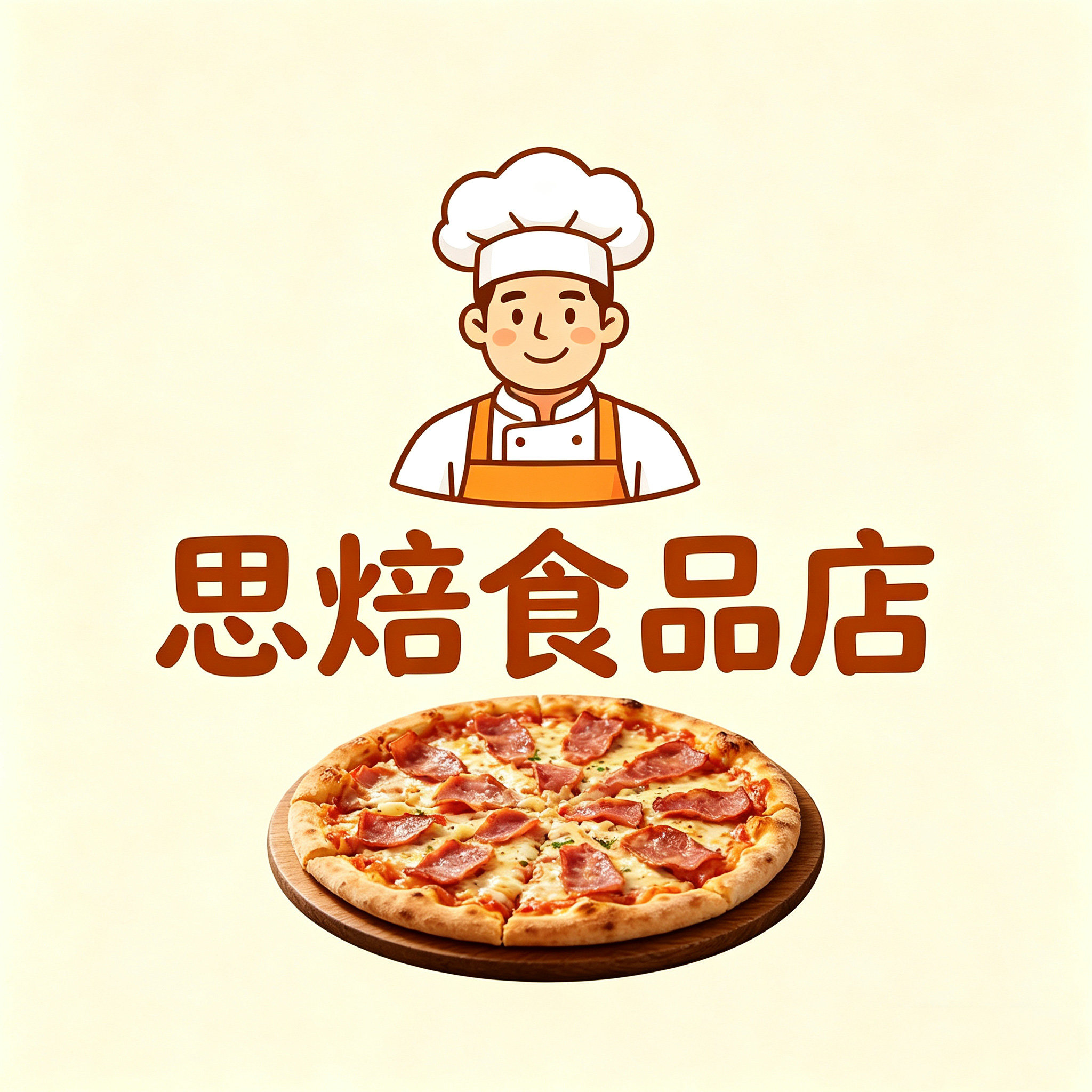 思焙食品店的LOGO
