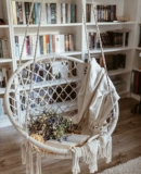 Качели, «сделай сам», стиль бохо, подвесная корзина