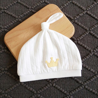 Baby hats, pure cotton spring and autumn style, 0-3 months old for boys and girls, protective door fetal caps, winter headsets for newborns
