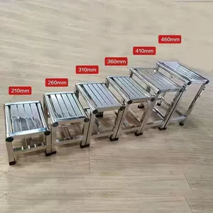 [热销3w不锈钢小凳子方凳浴室洗澡凳家用强固结实耐用矮凳防滑加厚]