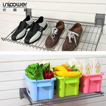 Factory wholesale foreign trade garage storage hanging basket pvc trough board storage basket plastic trough board universal hook
