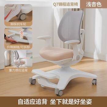 Children's learning chair seat back primary school student writing chair can lift backrest growth automatic home desk chair