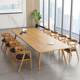 Modern simple and large-scale conference table, office long table workbench, long log negotiation table and chair combination