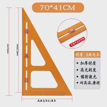 Multifunctional combination square ruler movable positioning ruler two-in-one T-shaped punching and marking ruler woodworking artifact tool collection
