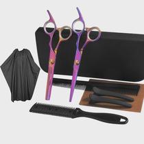 Manufacturer wholesale hairdressing scissors hairdressing scissors flat cutting bangs thinning hair dental scissors professional hairdressing scissors set